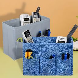Kuber Industries Blue 2 Pieces Reusable Drawer Organisers-38