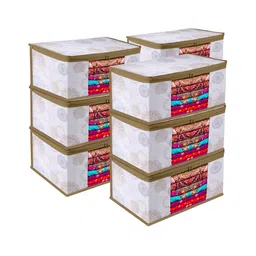 Kuber Industries White 9 Pieces Regular Drawer Organisers-47