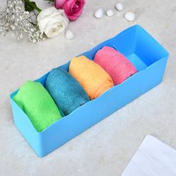 Kuber Industries Blue 4 Pieces Multi-Utility Organisers-42