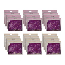 Kuber Industries Unisex Set Of 24 Pink & Brown Printed Drawer Organisers-1