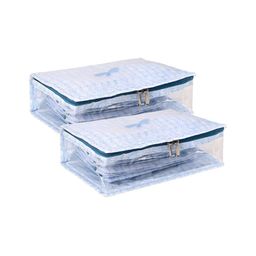 Kuber Industries Blue Set of 2 Regular Jewellery Organiser Organisers-12