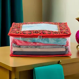 Kuber Industries Red Set of 1 Regular Drawer Organiser Organisers-1