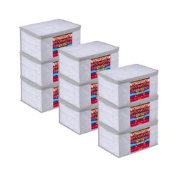 Kuber Industries Grey 9 Pieces Regular Multi-Utility Organisers-44