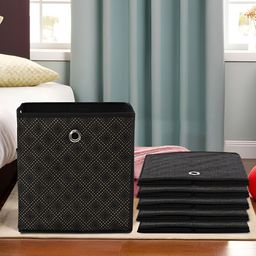 Kuber Industries Black Set of 6 Regular Multi-Utility Organisers-16