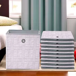 Kuber Industries Grey Set of 6 Regular Multi-Utility Organisers-0