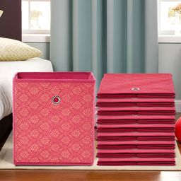 Kuber Industries Maroon Set of 6 Regular Multi-Utility Organisers-41