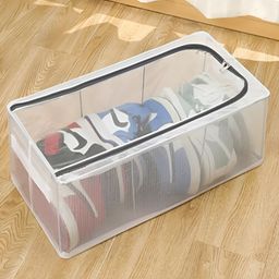 HOUSE OF QUIRK Transparent Set of 1 Regular Multi-Utility Organisers-11