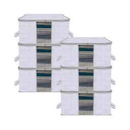 Kuber Industries Grey 6Pcs Regular Multi-Utility Organisers-16