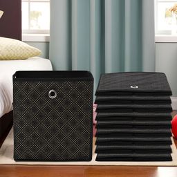 Kuber Industries Black Set of 6 Regular Multi-Utility Organisers-1