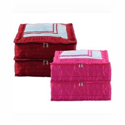 Kuber Industries Maroon Set of 4 Regular Drawer Organiser Organisers-46