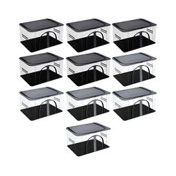 Kuber Industries Grey 10 Pieces Regular Shoes Organiser Organisers-18