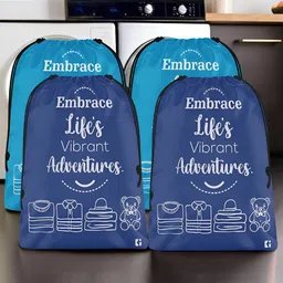 Kuber Industries Blue 4 Pieces Regular Shoes Organisers-21