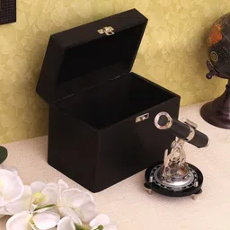 Home Sparkle Black Alidade Telescope With Round Magnetic Compass Tabletop Showpiece-image-15