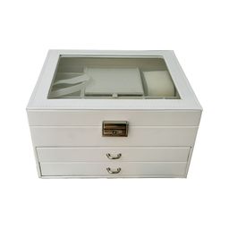 Cortina Cream-Coloured Zipper Portable Jewellery Storage Organiser-28