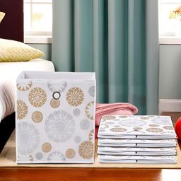 Kuber Industries White Set of 5 Regular Multi-Utility Organisers-5