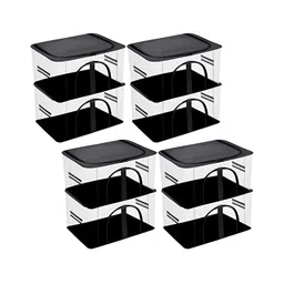 Kuber Industries Black 8 Pieces Regular Multi-Utility Organisers-30