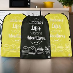 Kuber Industries Yellow Set of 3 Regular Multi-Utility Organisers-28