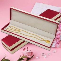 atorakushon Maroon & Off-White 2-Pieces MDF Jewellery Organisers-11