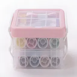 Kuber Industries Transparent  33 Pieces Multifunctional Sewing Kit-46