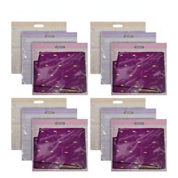 Kuber Industries Set Of 12 Printed Drawer Organisers-46