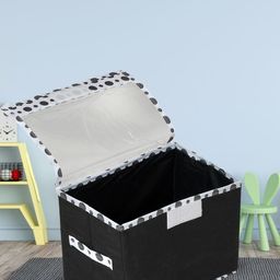 Kuber Industries Black Foldable Storage Box Organisers-15