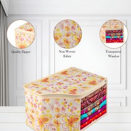 Kuber Industries Yellow & White 12 Pieces Regular Multi-Utility Organisers-49