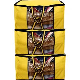 Stylista Yellow & Black 3Pcs Water Resistant Multi-Utility Organisers-image-13