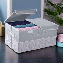 Kuber Industries Grey Regular Drawer Organiser-53