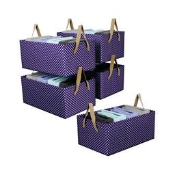 Kuber Industries Blue 5 Pieces Regular Drawer Organiser-30