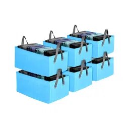 Kuber Industries Blue 6 Pieces Regular Drawer Organisers-35