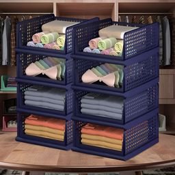 Kuber Industries Blue 6 Pieces Regular Drawer Organisers-12