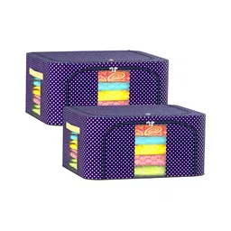 Kuber Industries Blue 2 Pieces Regular Drawer Organisers-17