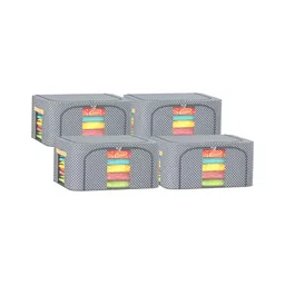Kuber Industries Grey 4 Pieces Regular Drawer Organisers-16