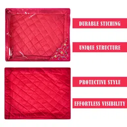 Kuber Industries Pink & Transparent 9 Pieces Regular Multi-Utility Organisers image 5