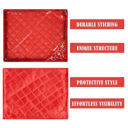 Kuber Industries Red 9 Pieces Regular Multi-Utility Organisers image 2
