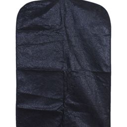 Kuber Industries Black & Transparent 9 Pcs Embossed Self Design Foldable Coat Covers image 2