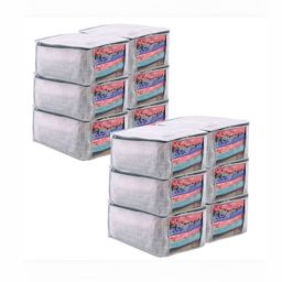 Kuber Industries Grey Set of 6 Regular Drawer Organiser Organisers image 3
