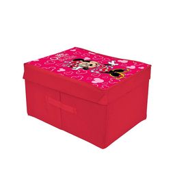 Kuber Industries Pink Minnie Printed Foldable Storage Box With Lid image 2