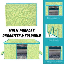 Kuber Industries Green & Blue 4 Pieces Reusable Multi-Utility Organisers image 4