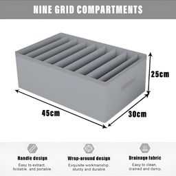 Kuber Industries Grey Drawer Storage Organiser image 3