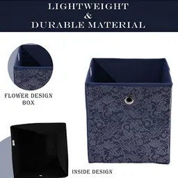 Kuber Industries Navy Blue Set of 2 Regular Multi-Utility Organisers image 5