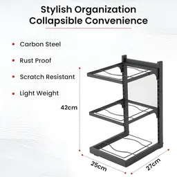 Plantex Black Set of 1 Regular Core Organisers image 2