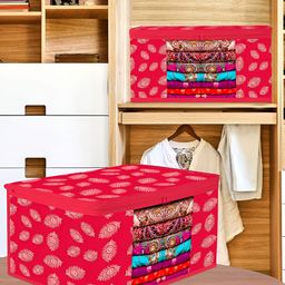 Kuber Industries Pink 2 Pieces Regular Multi-Utility Organisers image 3