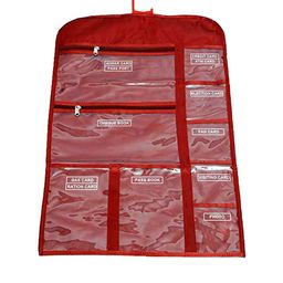 Kuber Industries Red Laminated Document Hanging Organizer image 4