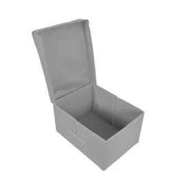 Kuber Industries Grey & White Mickey Mouse Printed Foldable Storage Box With Lid image 4