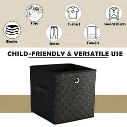 Kuber Industries Black Set of 6 Regular Multi-Utility Organisers image 4
