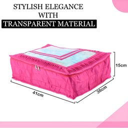 Kuber Industries Pink Set of 2 Regular Drawer Organiser Organisers image 2