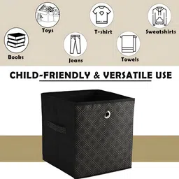 Kuber Industries Black Set of 6 Regular Multi-Utility Organisers image 3