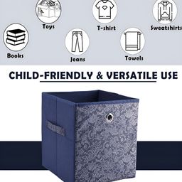 Kuber Industries Navy Blue Set of 4 Regular Multi-Utility Organisers image 3