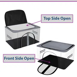 Kuber Industries Grey 4 Pcs Regular Shoes Organiser image 3